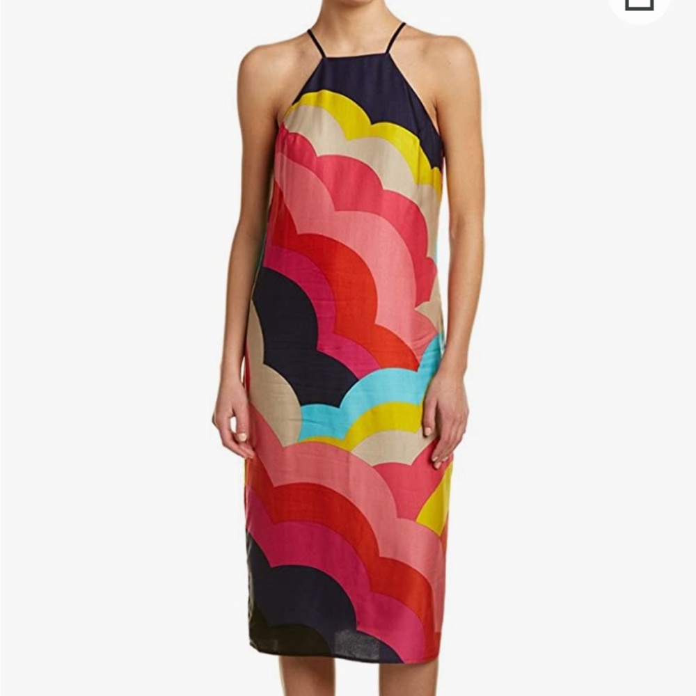 Trina Turk Racerback Midi Dress, Vina 2 Rainbow Rumba, Size 6, NWT